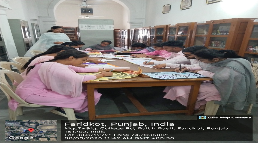 A slogan-writing competition on drug prevention was organized in the Government College.